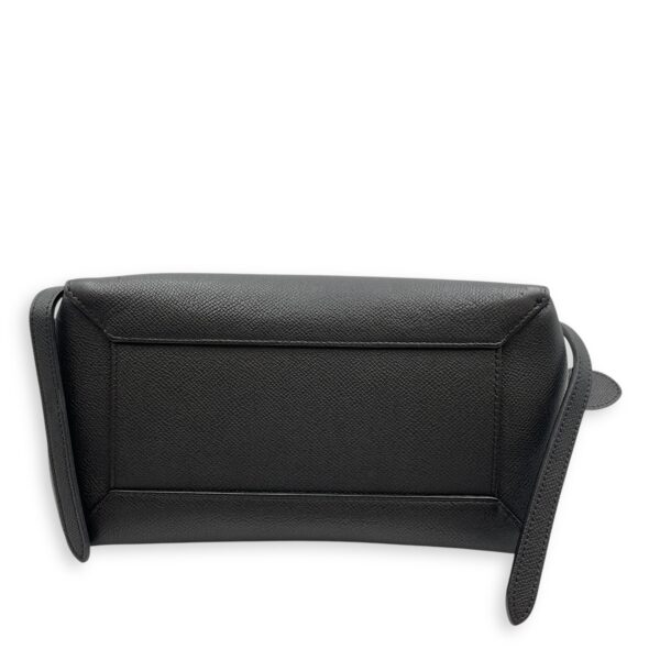 Belt Mini Black Crossbody Bag in Calfskin, Gold hardware - Image 6