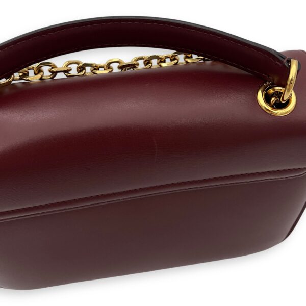 C Red Shoulder Bag in Calfskin, Gold hardware - Image 9