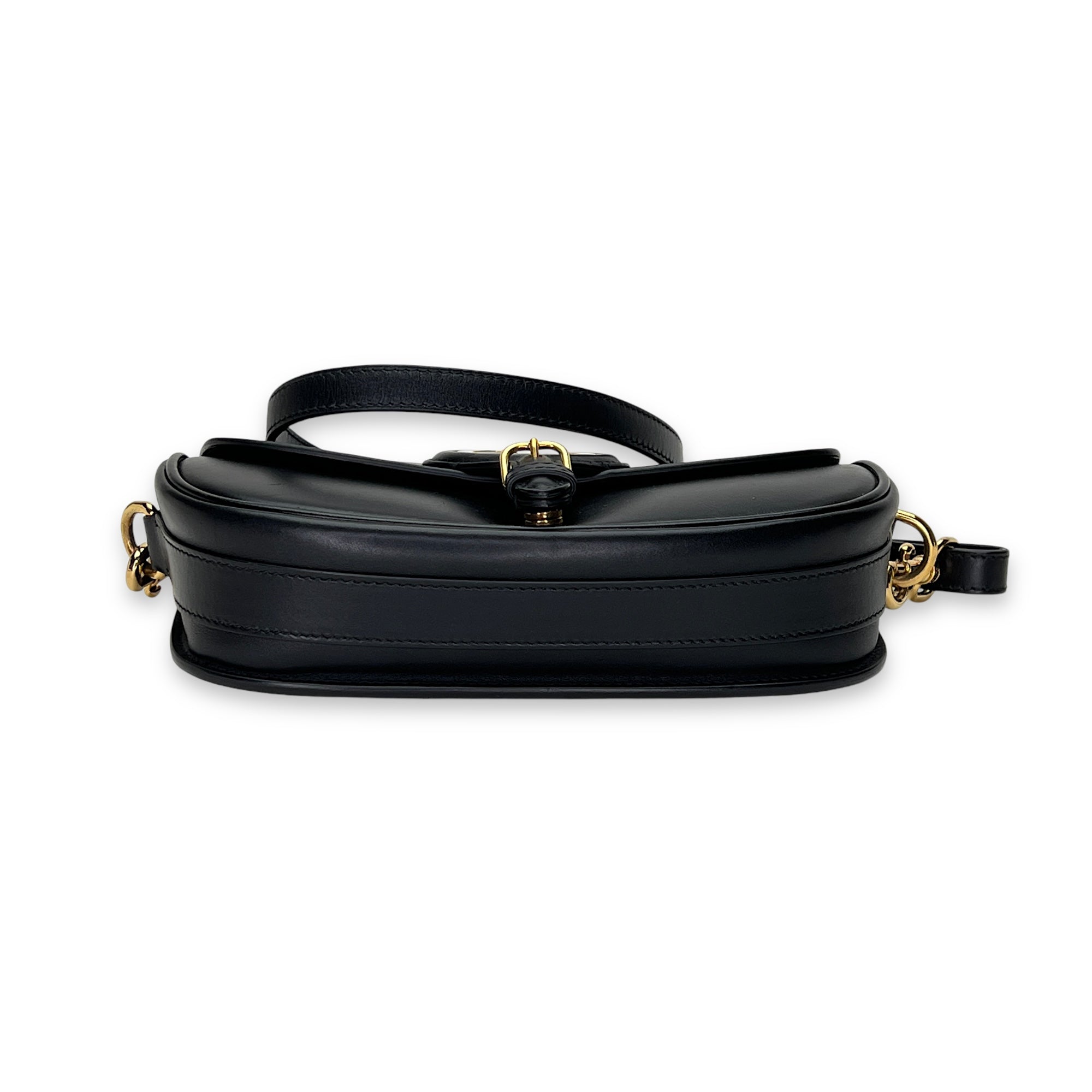 Bobby East West Crossbody bag in Calfskin, Gold Hardware - Image 6