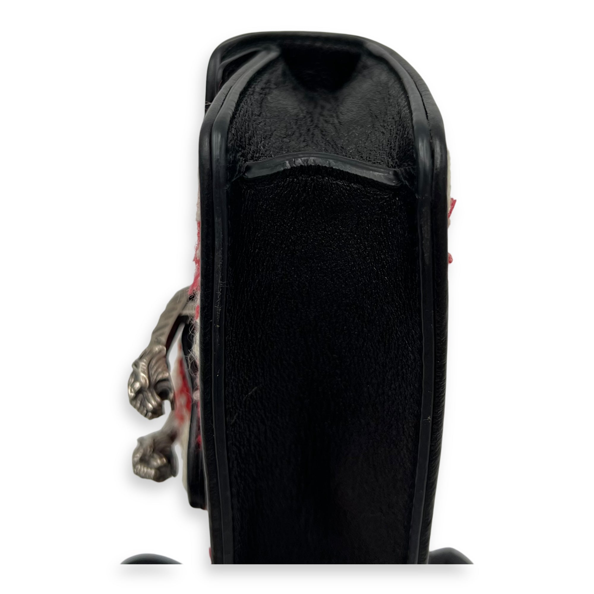 Dionysus Super Mini Red Crossbody Bag in Tweed, Ruthenium hardware - Image 11