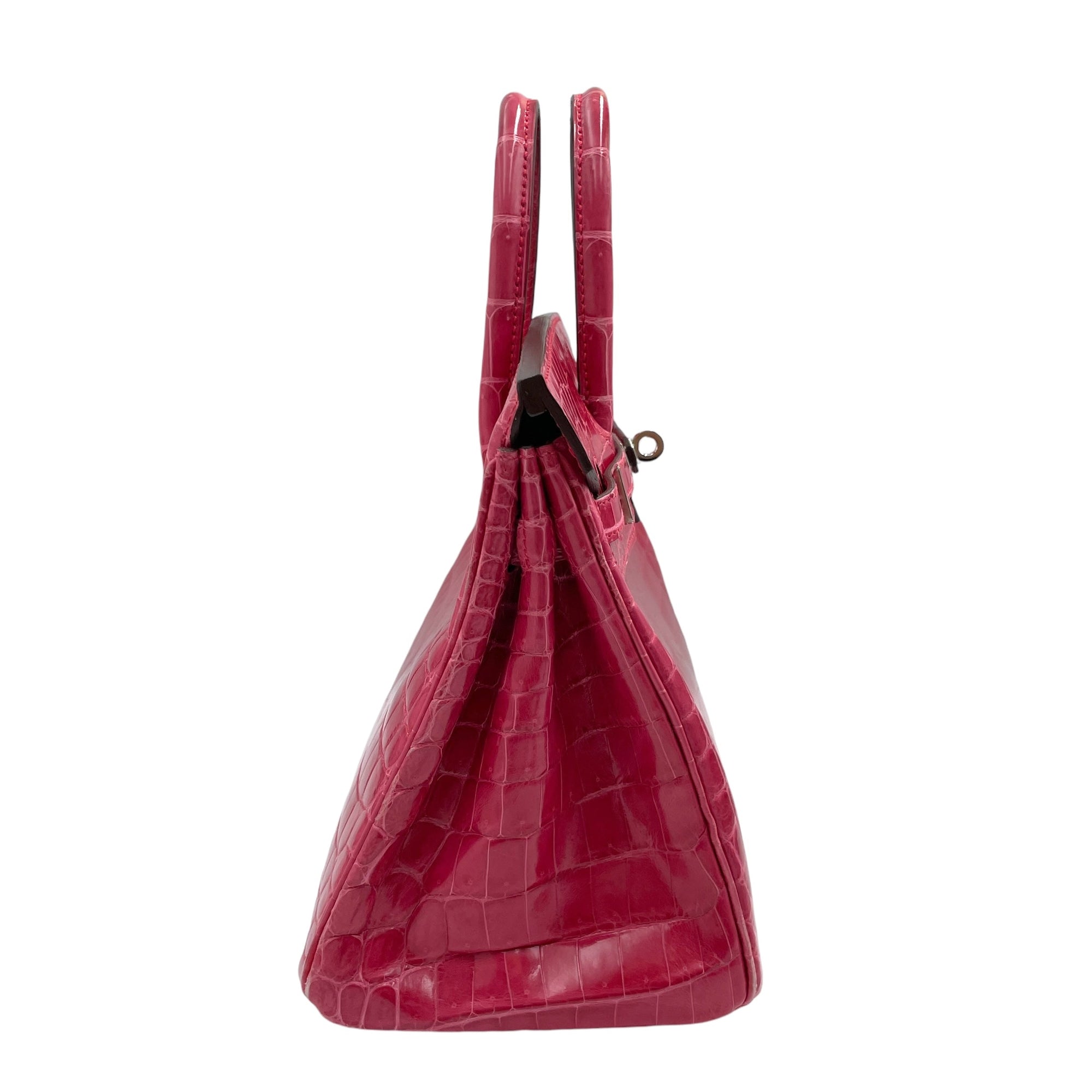 Birkin 25 Rose Extreme in Shiny Niloticus, Palladium hardware - Image 4