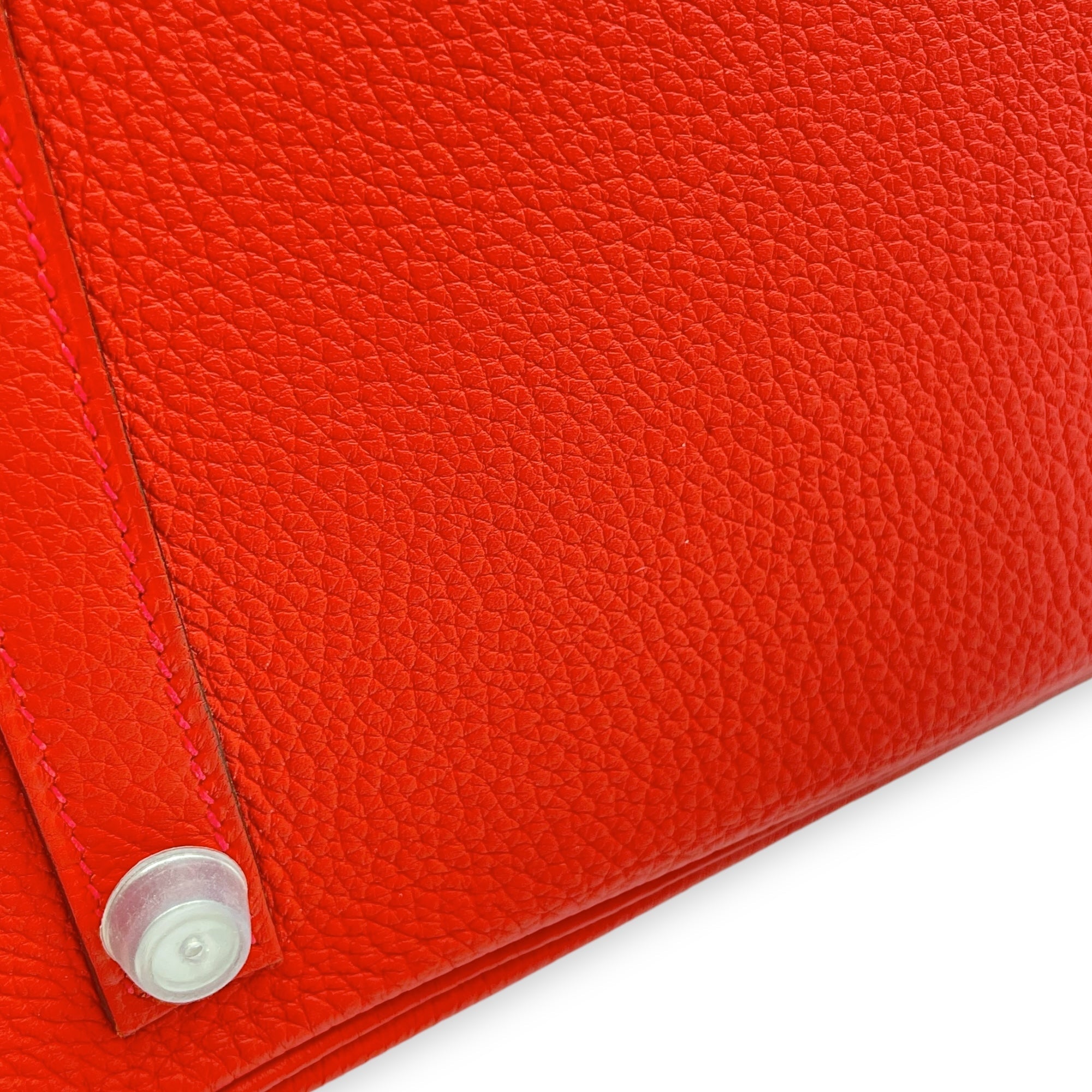 Birkin 30 Geranium in Togo, Silver hardware - Image 9