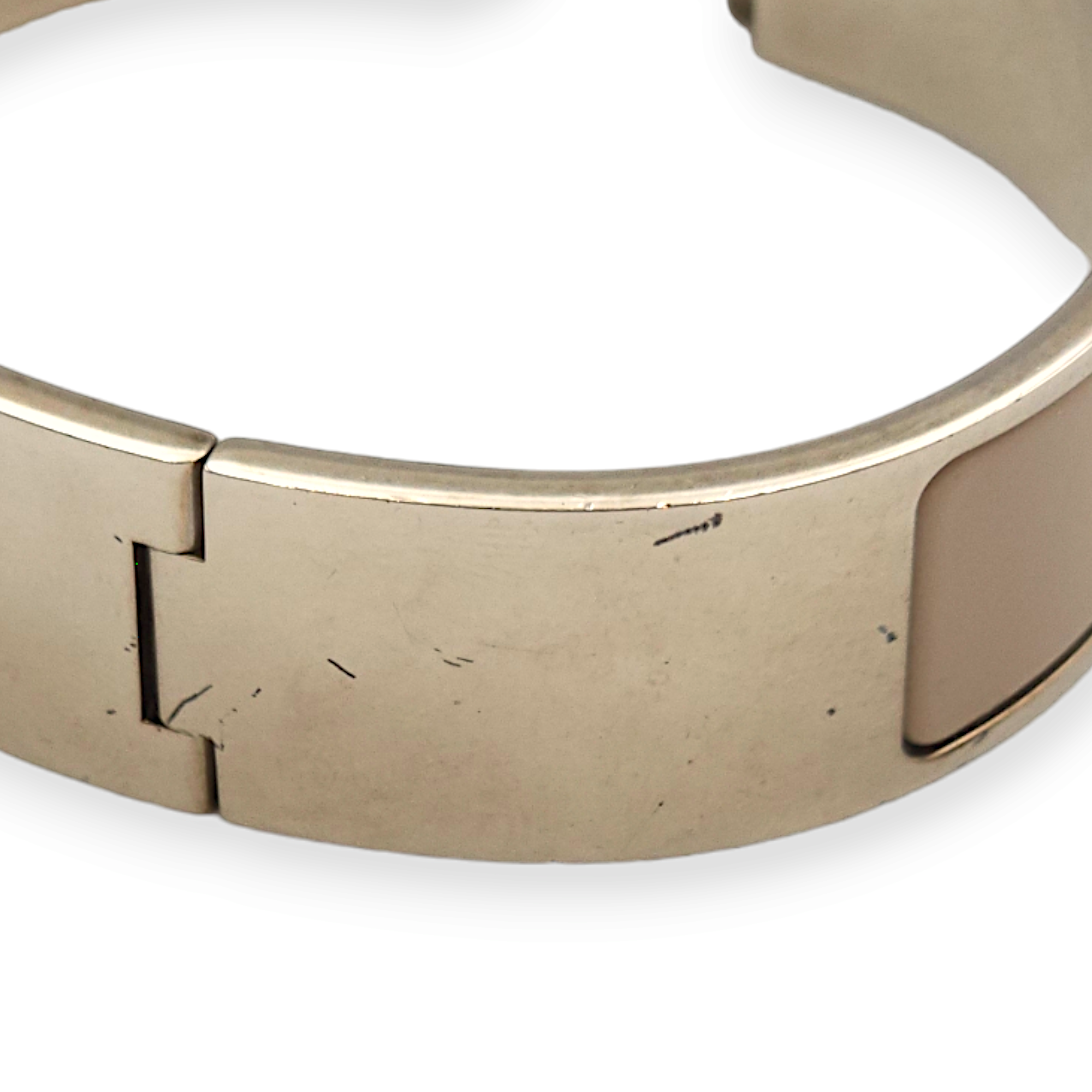 Clic H Medium Width Marron Bracelet in Enamel - Image 7