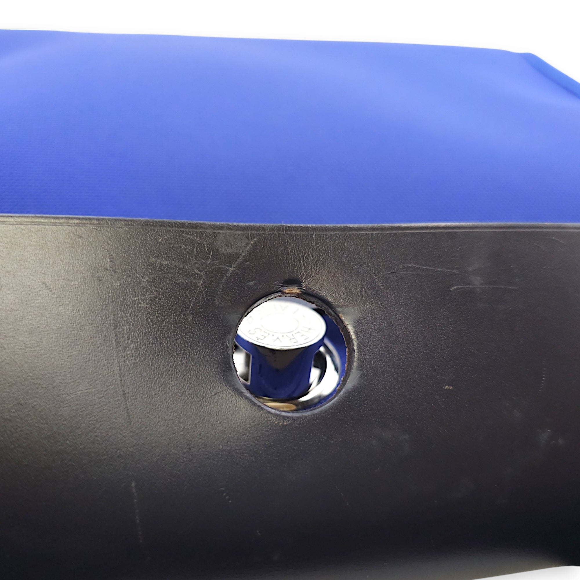 Herbag 31 Blue Electric in Toile, Palladium hardware - Image 12