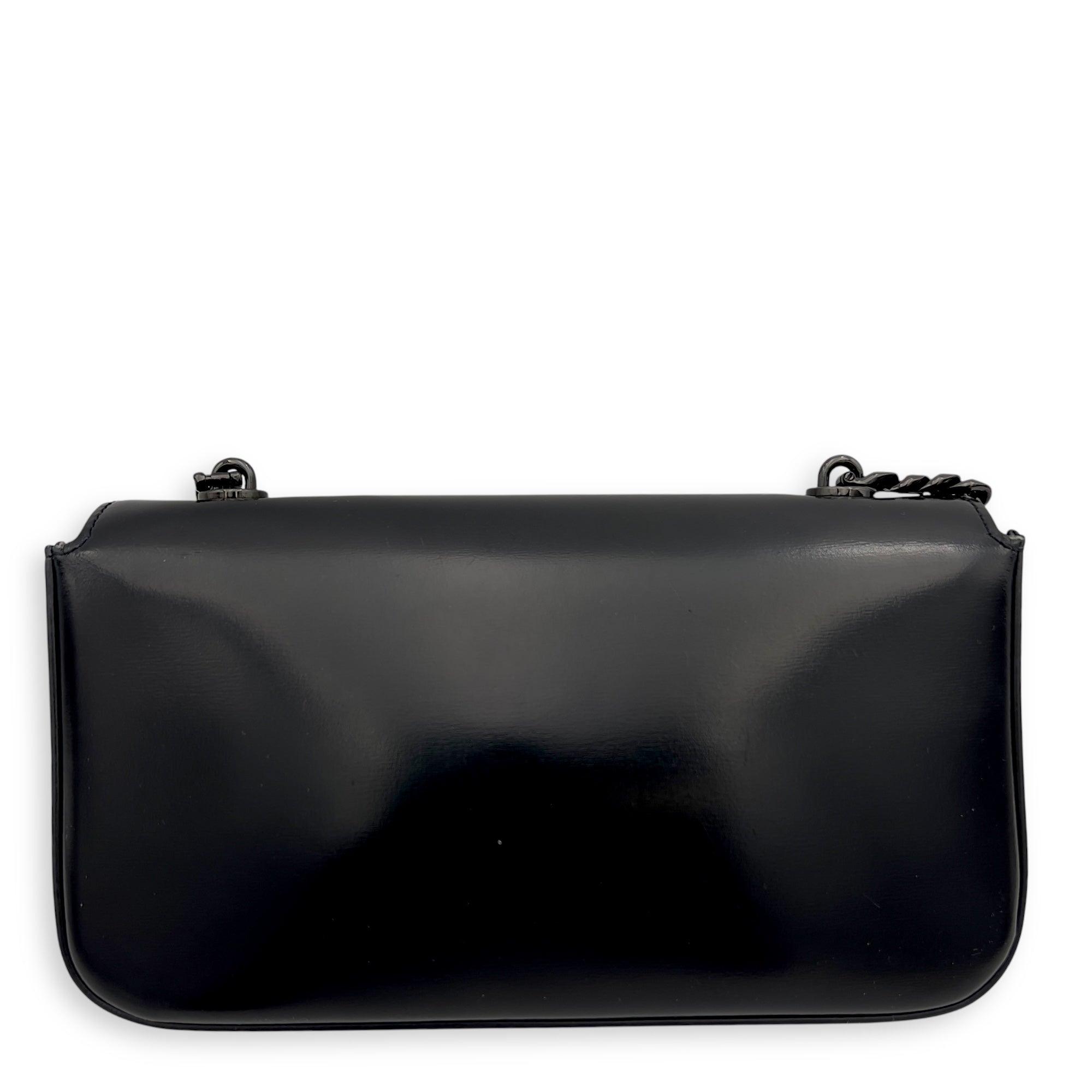 Triomphe Shoulder Bag Black in Calfskin, Lacquered Metal hardware - Image 3
