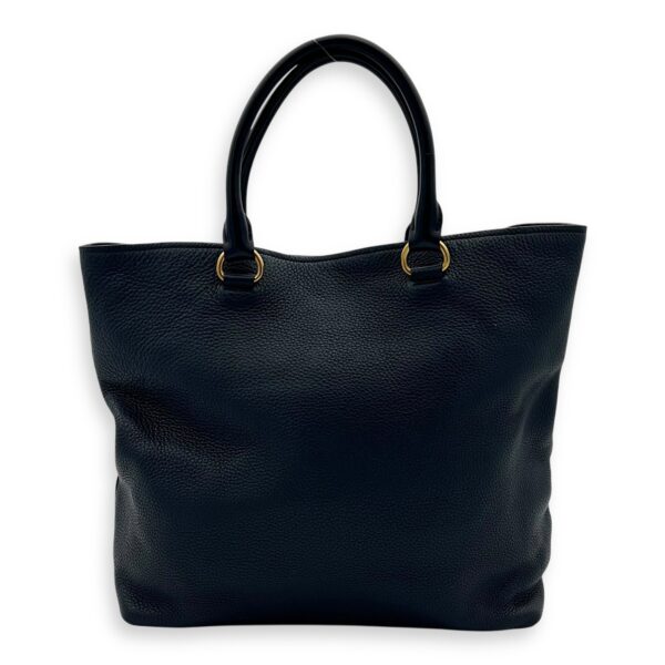 2 way bag Top Handle Bag Blue in Calfskin, Gold hardware - Image 3