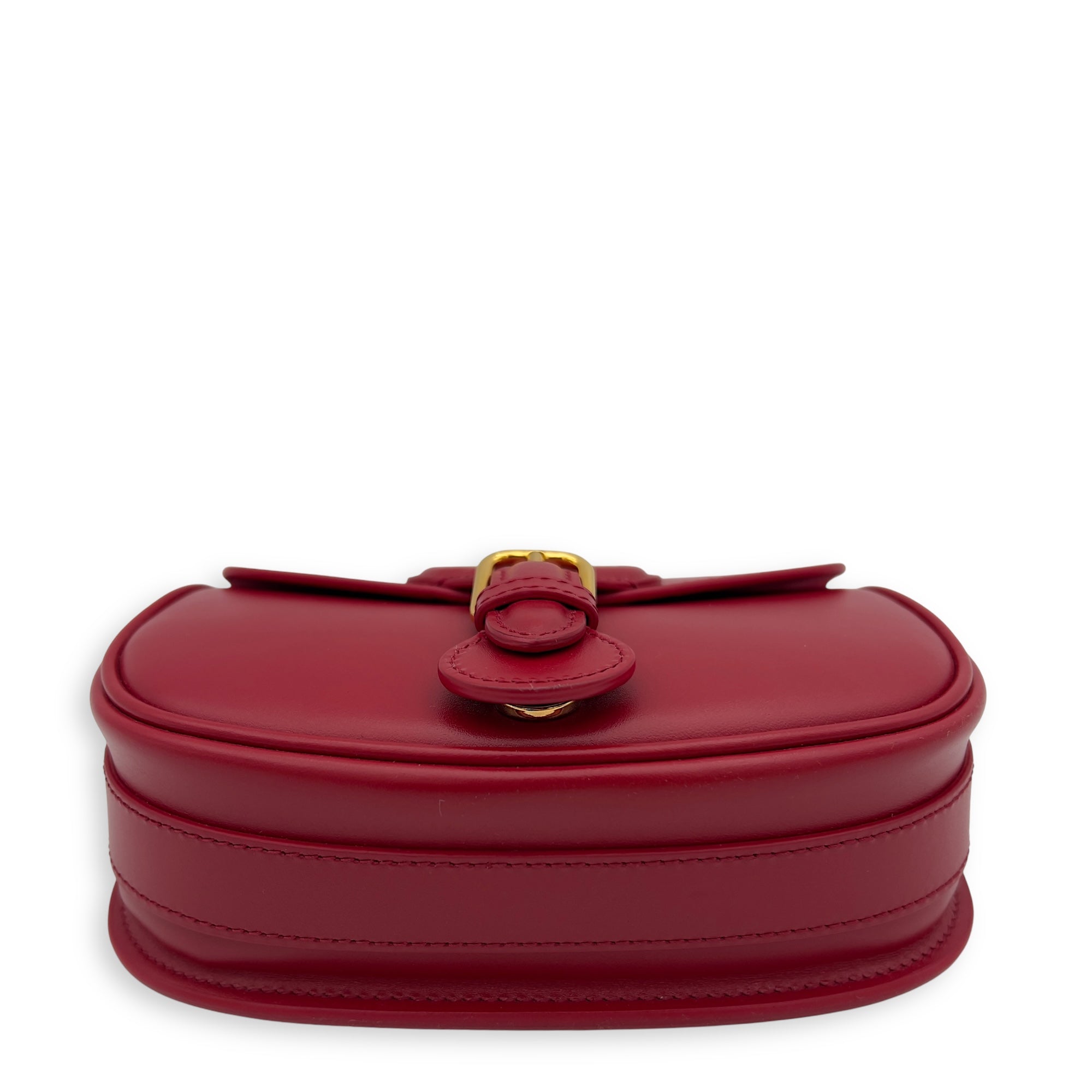 Bobby Small Red Shoulder Bag in Calfskin, Gold hardware - Image 6