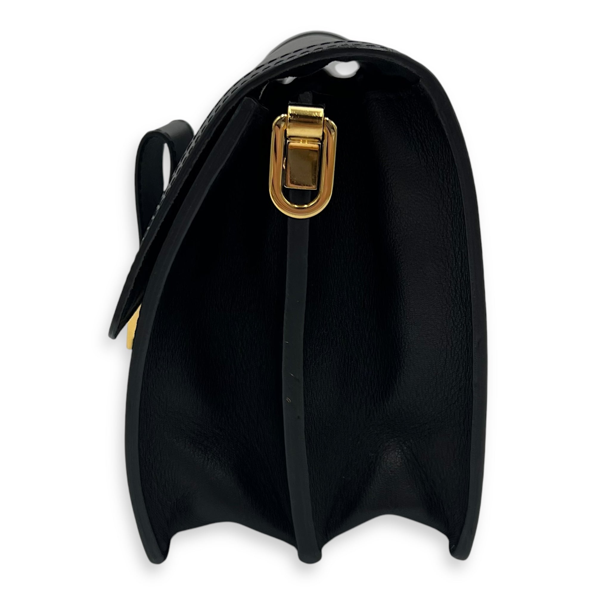 Dauphine MM Shoulder bag in Calfskin, Gold Hardware - Image 5