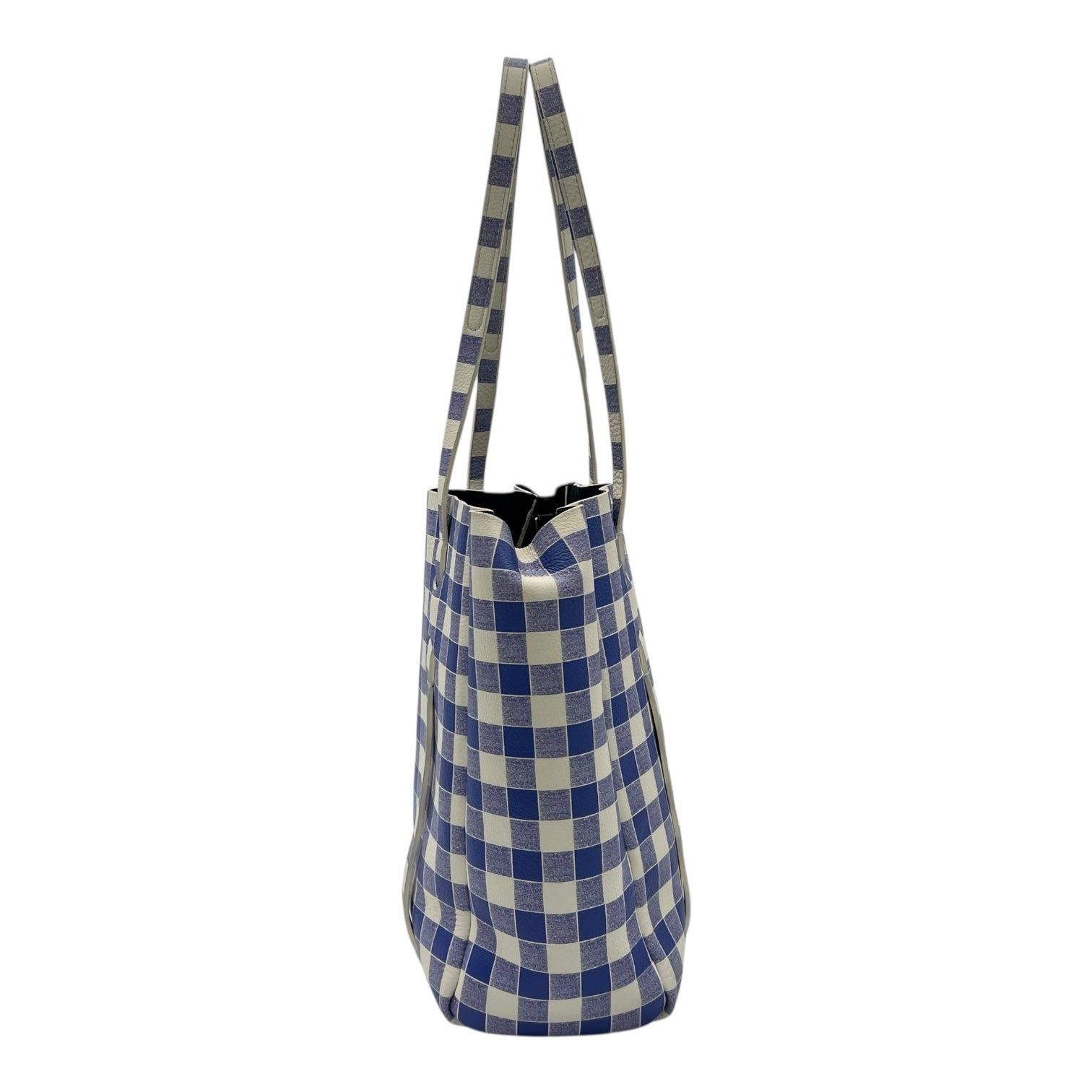 Everyday Tote Bag Blue in Calfskin, Silver hardware - Image 5