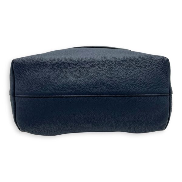 2 way bag Top Handle Bag Blue in Calfskin, Gold hardware - Image 6