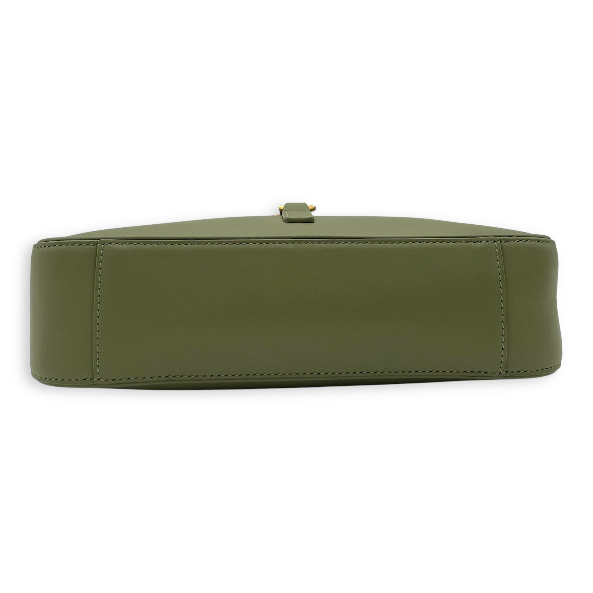 Le 5 A 7 Shoulder Bag Green in Calfskin, Gold hardware - Image 6