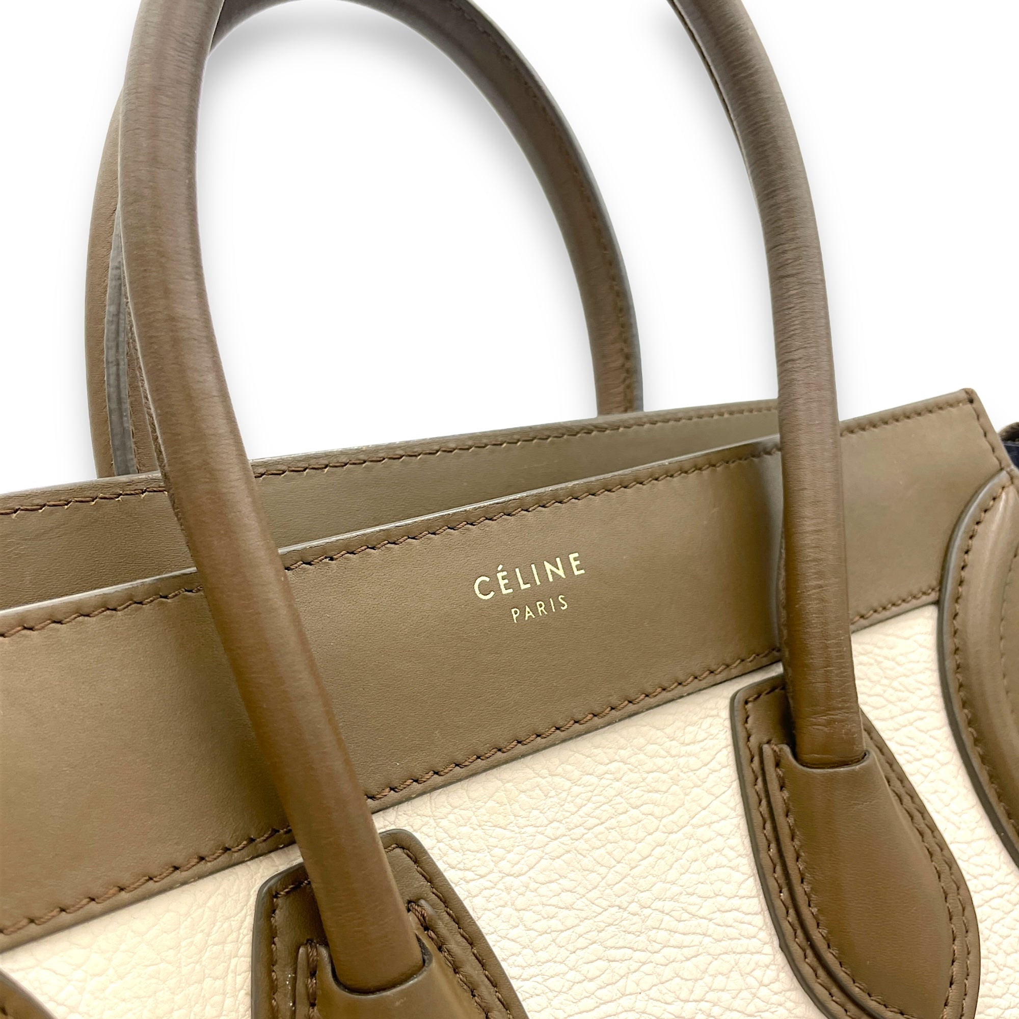 Luggage Top Handle Bag Micro Multi-colour in Calfskin - Image 7