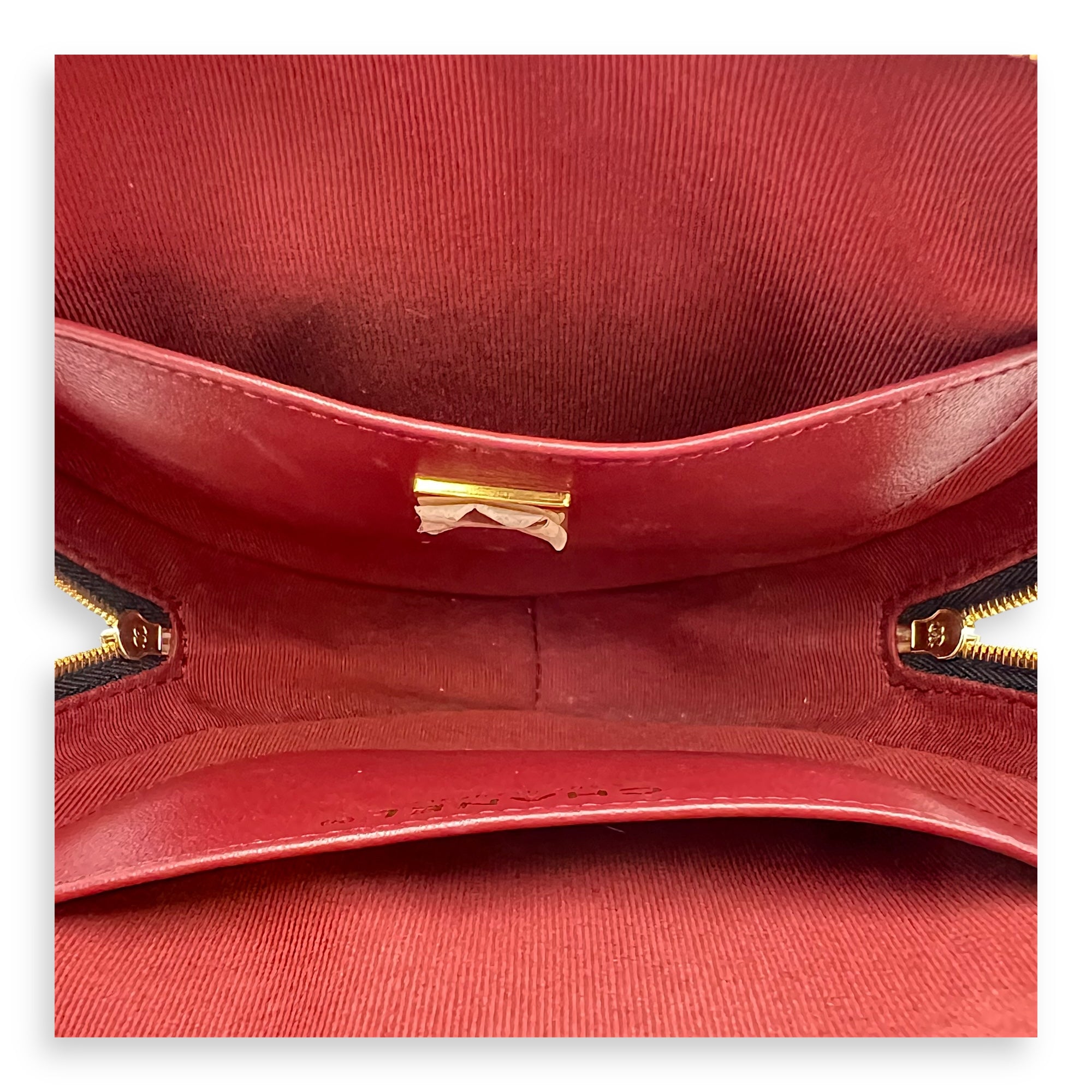 Heart Crossbody Bag Black in Lambskin, Gold hardware - Image 7