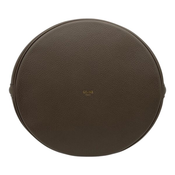 Bucket 16 Brown Top Handle Bag in Calfskin, Gold hardware - Image 6