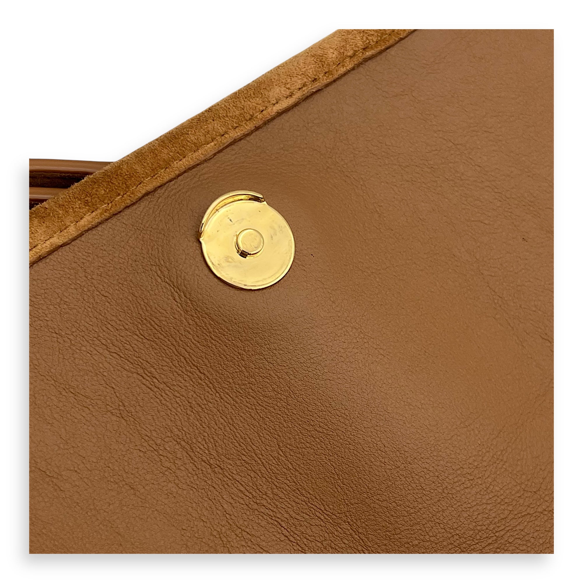 Niki Shoulder Bag Medium Blue in Denim, Gold hardware - Image 7