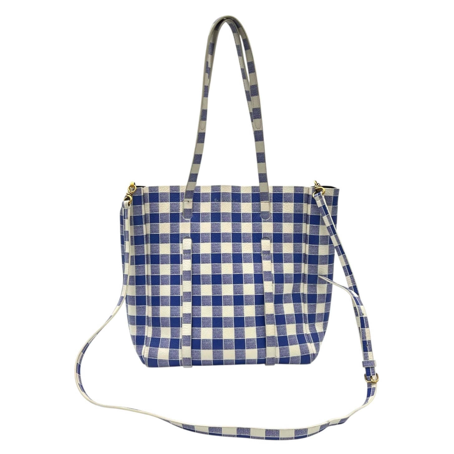 Everyday Tote Bag Blue in Calfskin, Silver hardware - Image 9