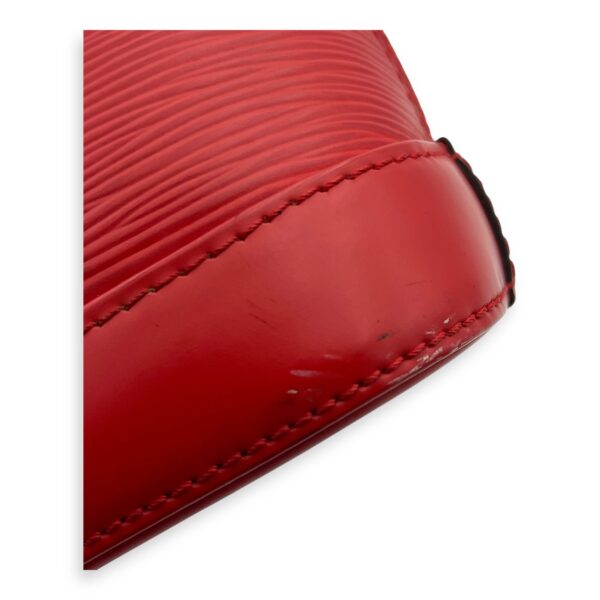 Alma Top Handle Bag BB Red in Epi Leather, Silver hardware - Image 9