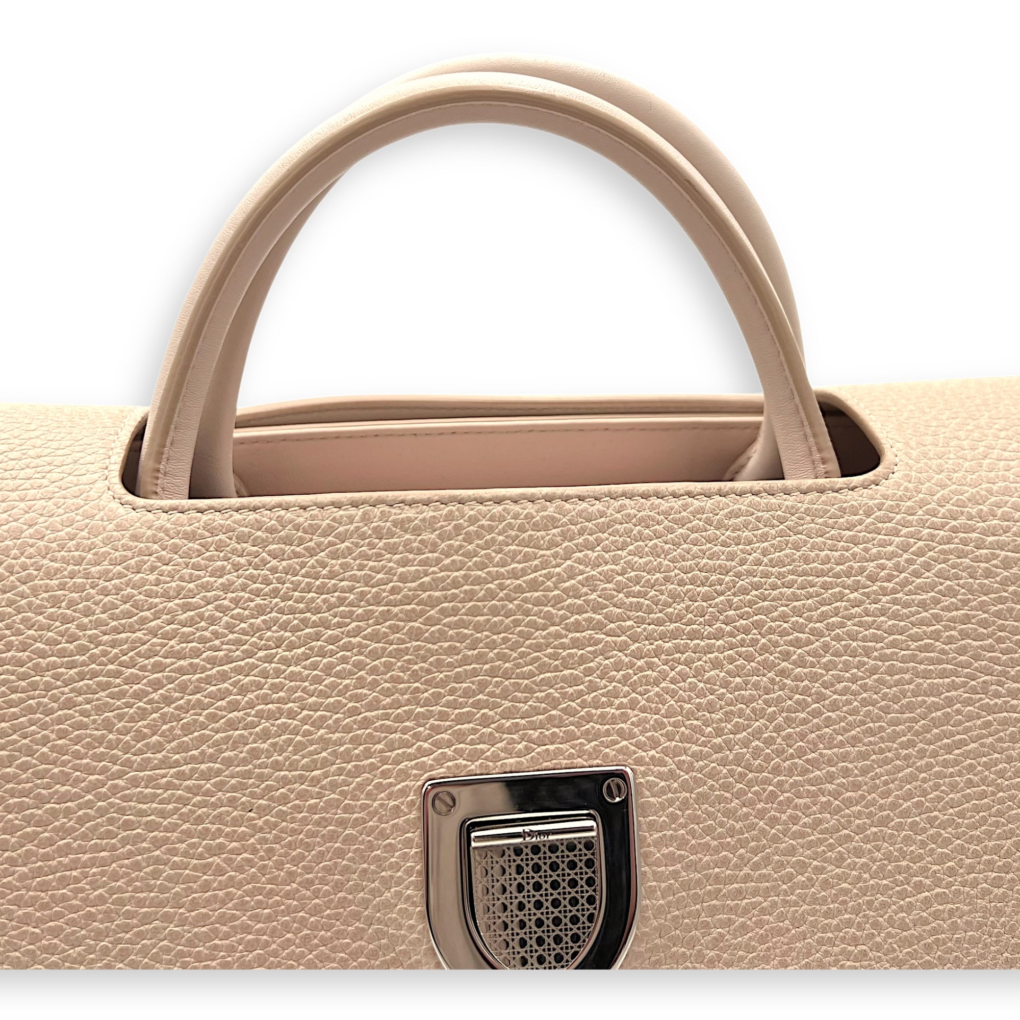 Diorever Top Handle Bag Pink in Calfskin, Silver hardware - Image 10