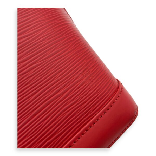 Alma Top Handle Bag BB Red in Epi Leather, Silver hardware - Image 10