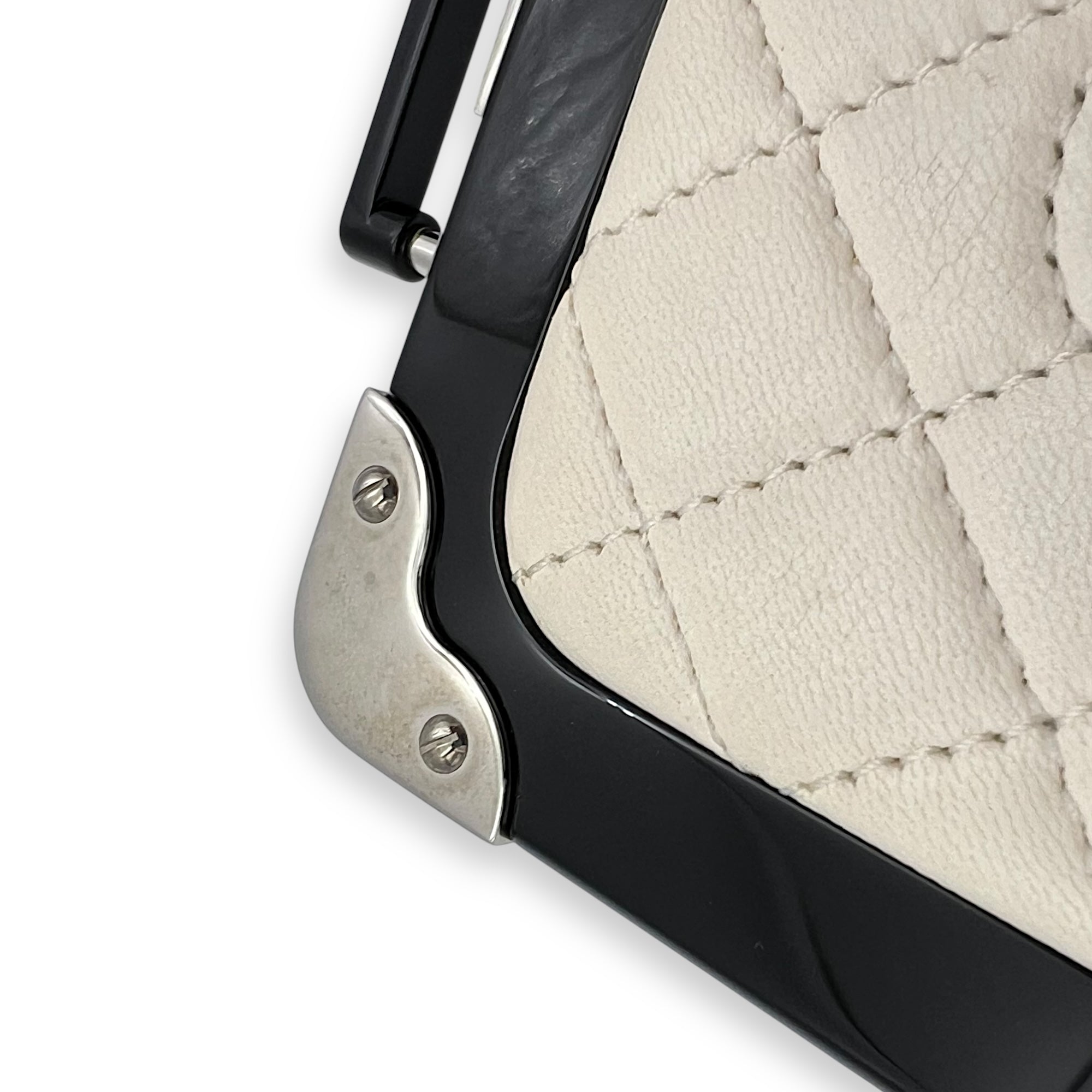 Minaudiere Trolley Clutch White in Others, Silver hardware - Image 10