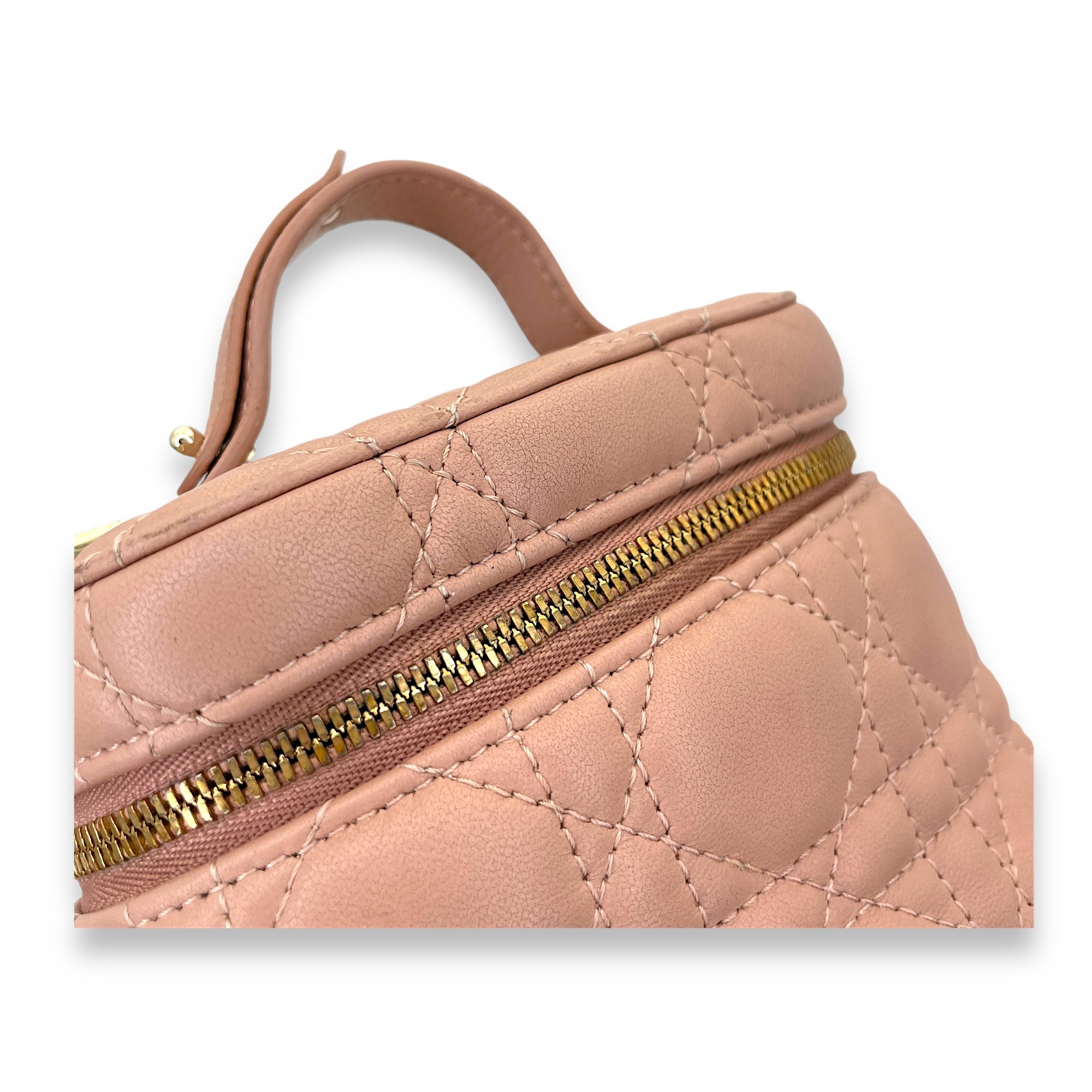 LADY DIOR Micro Vanity bag in Lambskin, Gold Hardware - Image 7