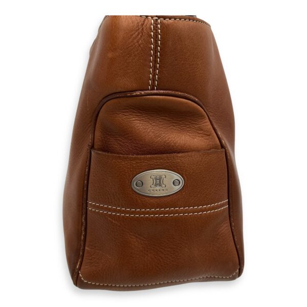 Boogie Top Handle Bag Brown in Calfskin, Silver hardware - Image 11