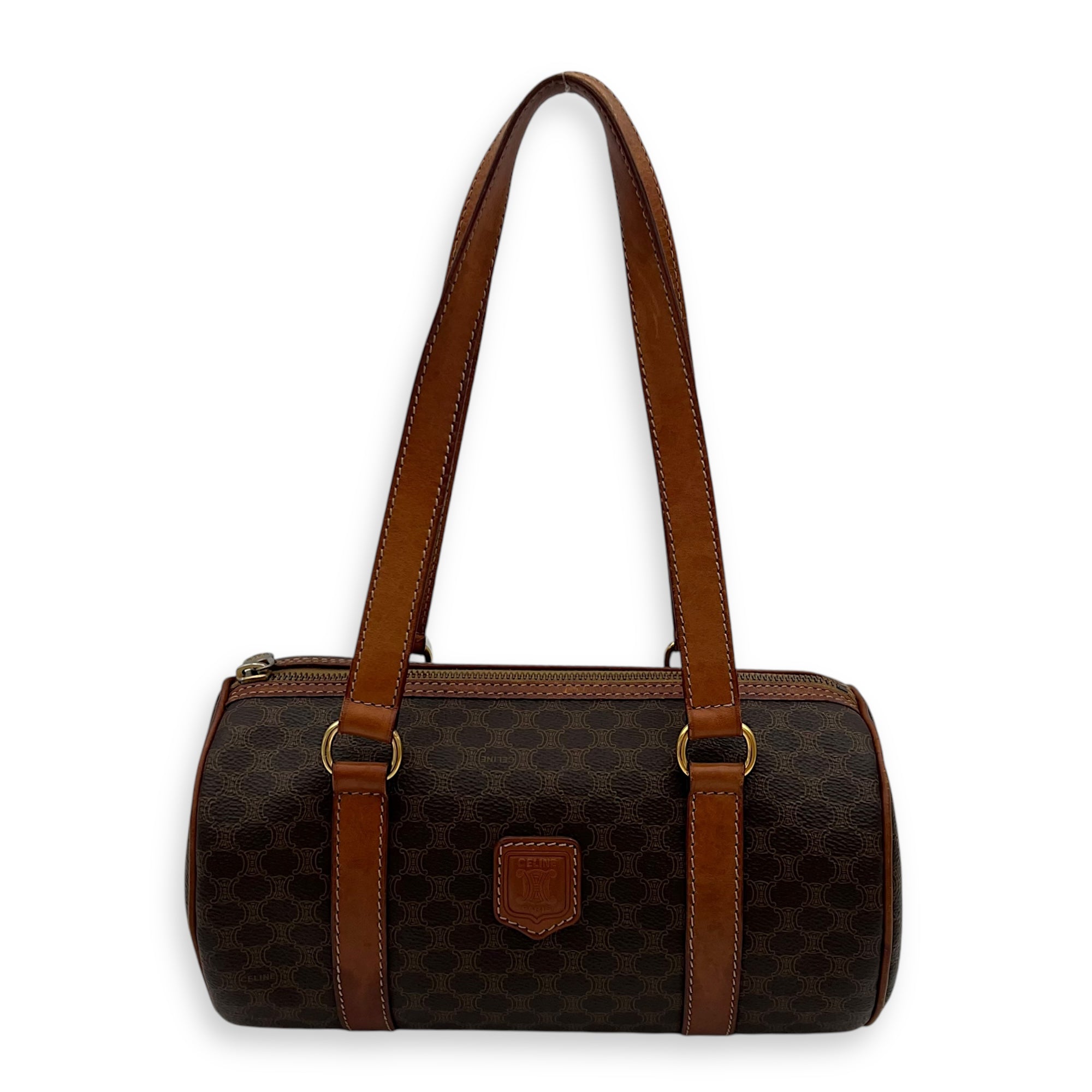 Macadam Shoulder Bag Brown in Coated Canvas, Gold hardware - Image 18