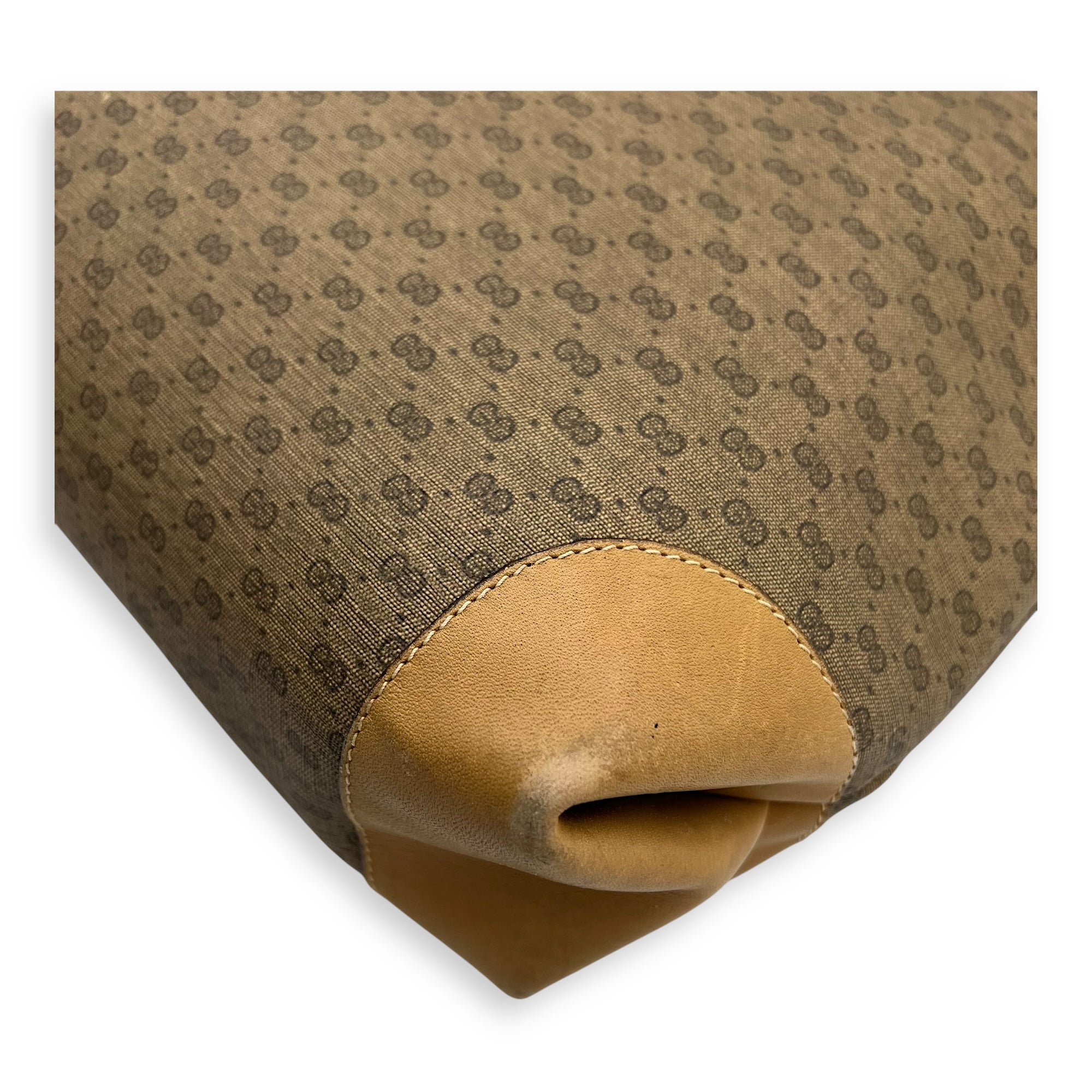 GG Tote Bag Brown in Coated Canvas, Gold hardware - Image 11