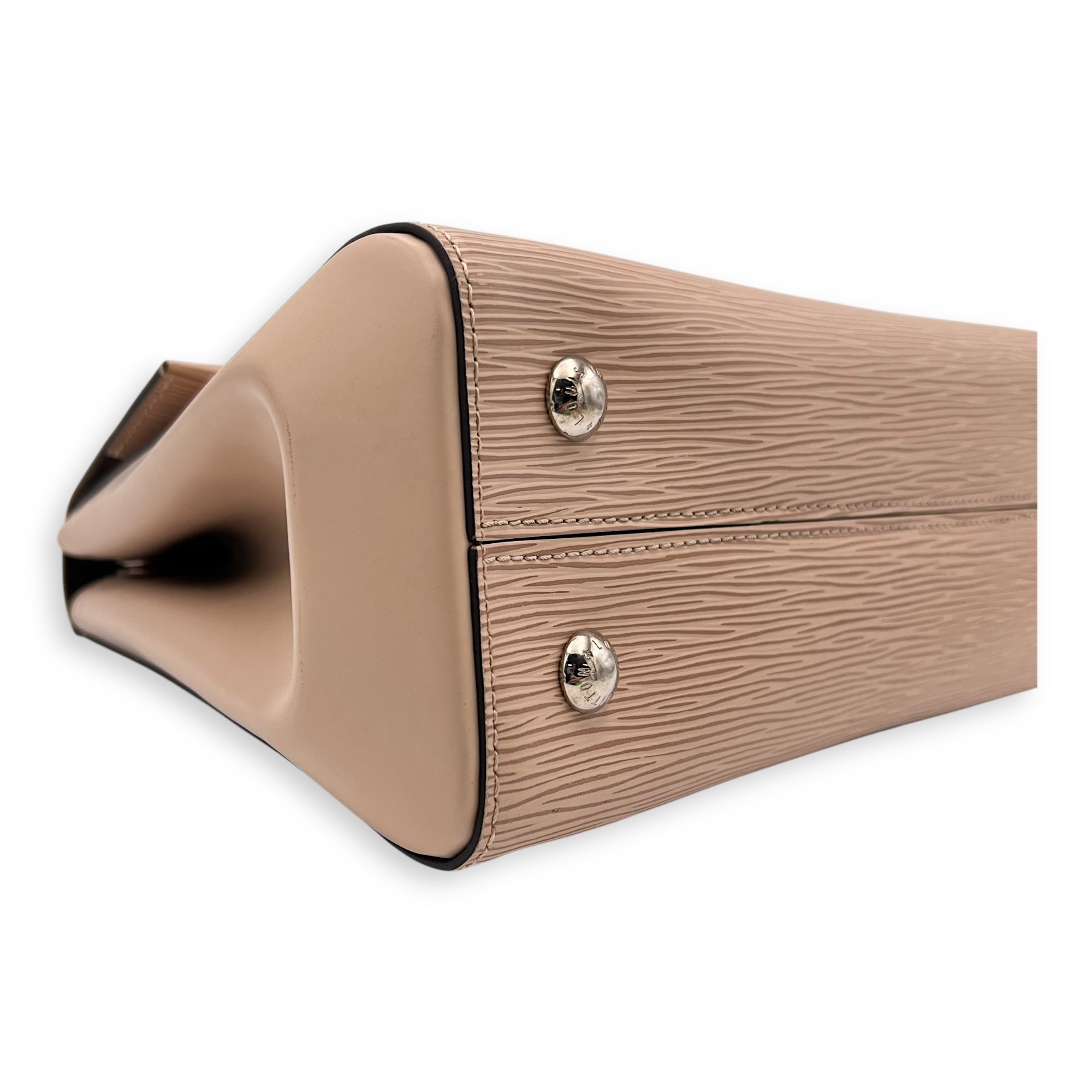 Cluny MM Top handle bag in Epi leather, Silver Hardware - Image 12