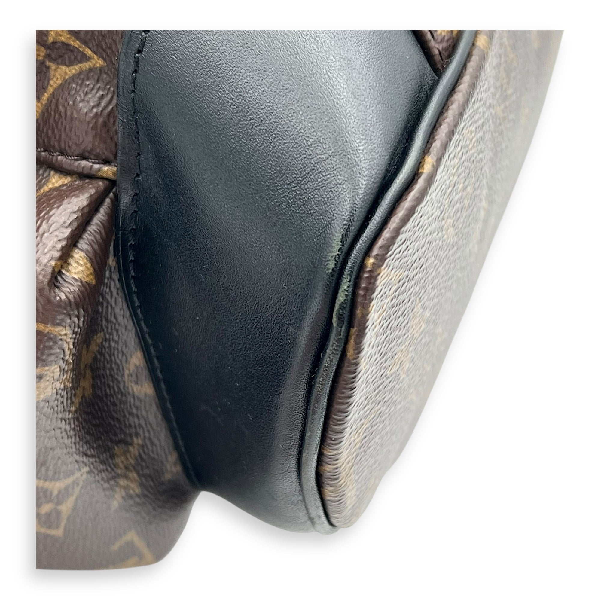 Christopher Backpack Brown in Monogram Coated Canvas, Silver hardware - Image 11