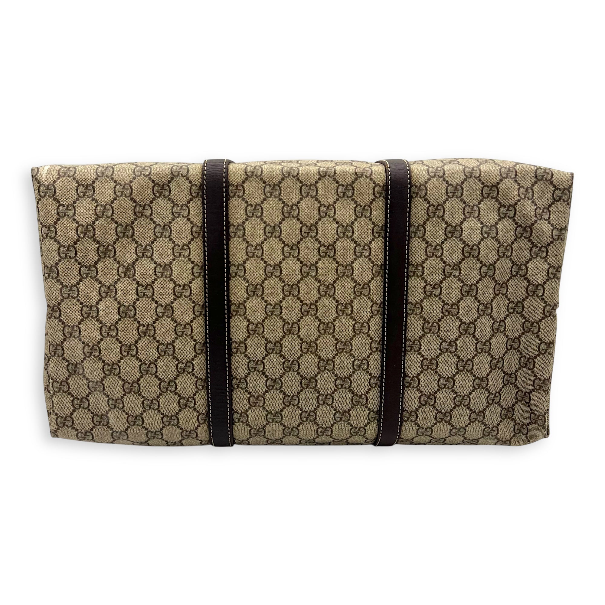 GG Tote Bag Brown in Jacquard, Gold hardware - Image 6