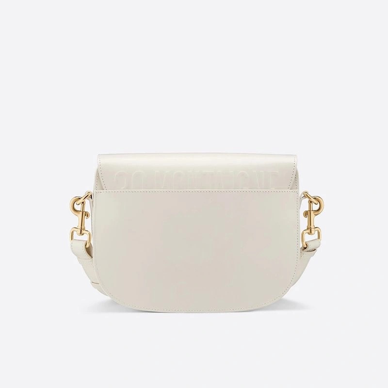 Medium Dior Bobby Bag Box Calfskin White - Image 3